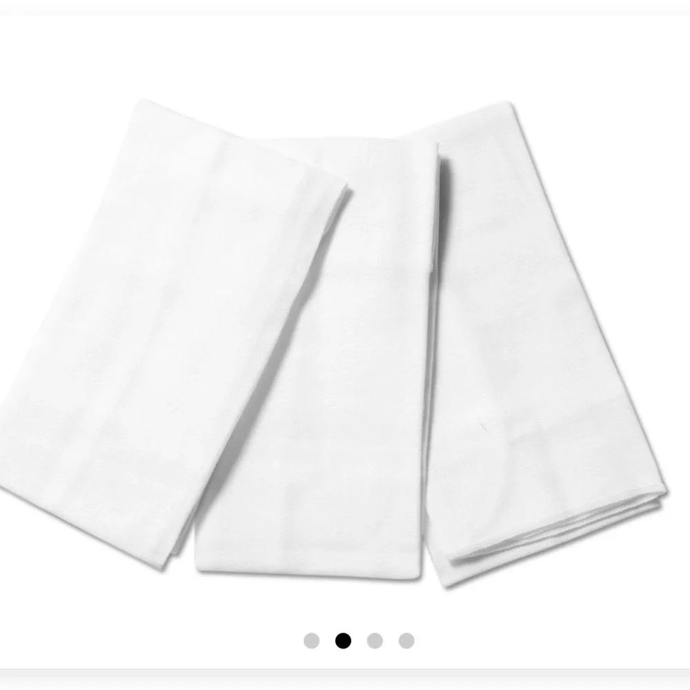 HBFit White Muslin‎ Cloth - 3-Pack